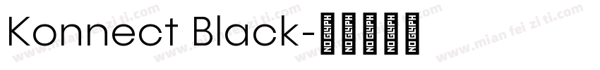 Konnect Black字体转换
